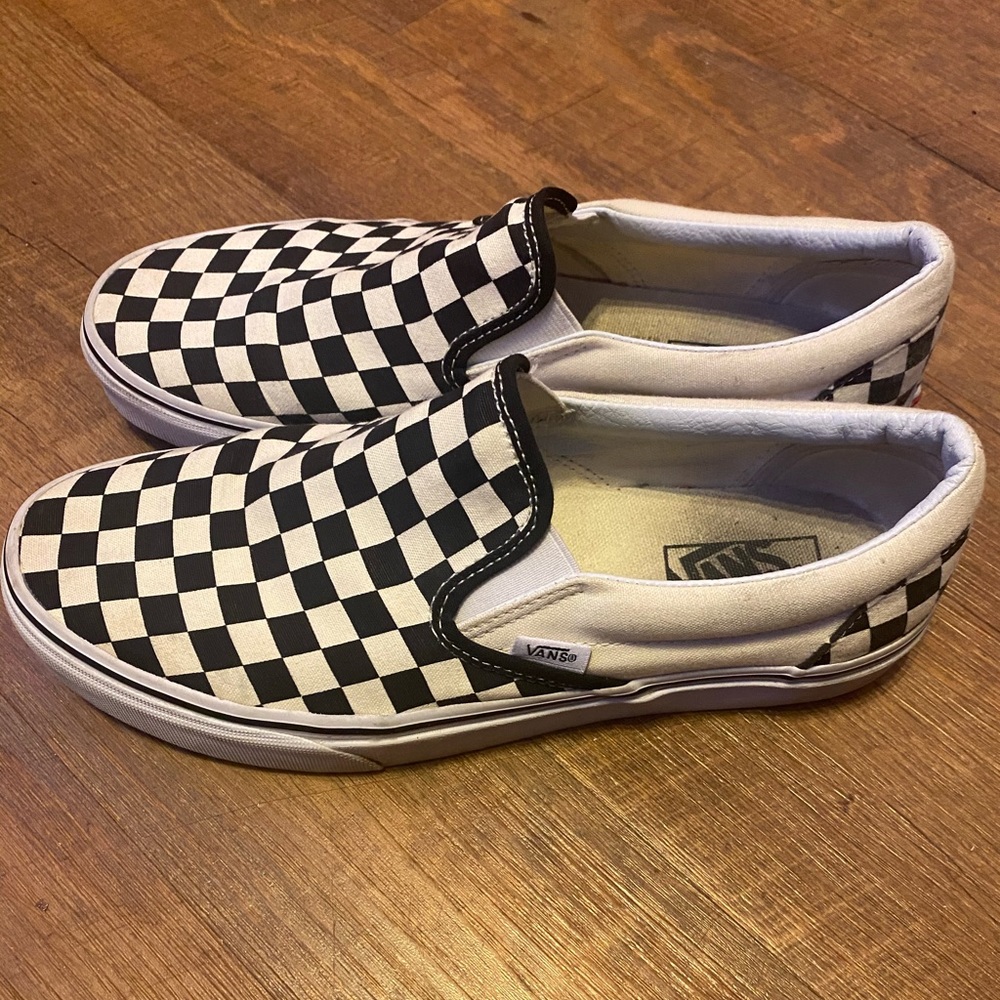 classic vans slip on (checkered)